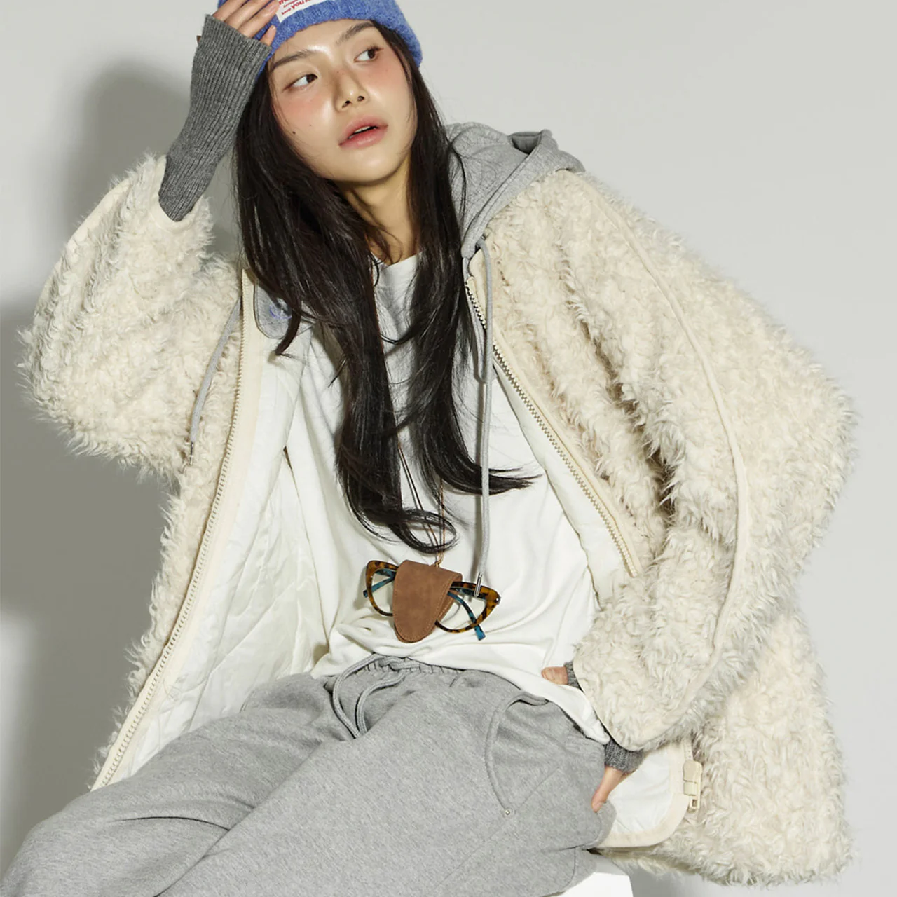 J3013 Fur Hooded Jacket - Image 2