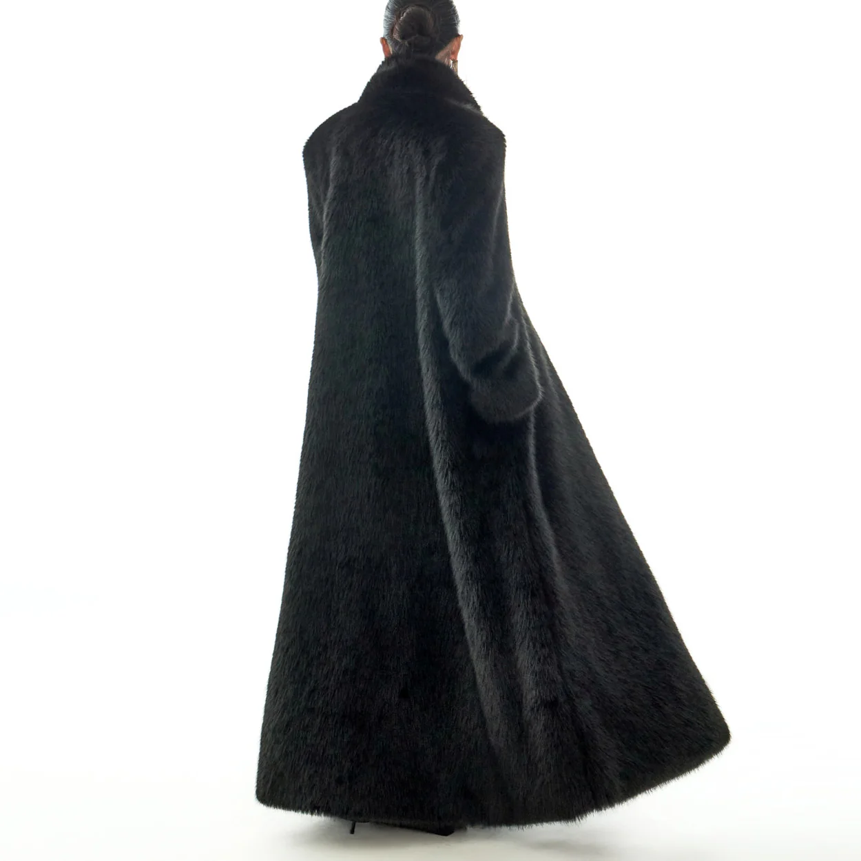 J3034 Faux Fur Coat - Image 2