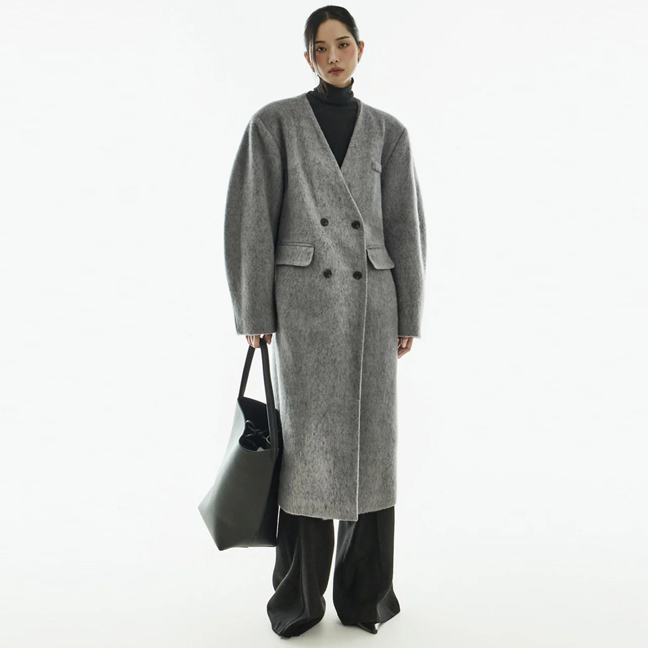 J3038 Collarless Coat with Strap Set - Image 2