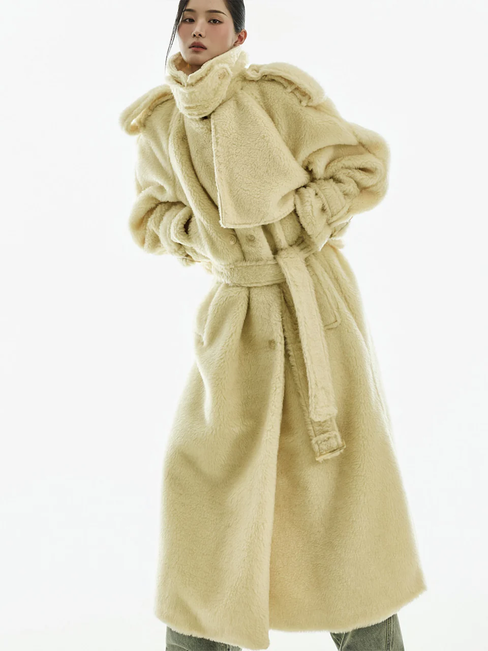 J3041 Faux Fur Coat