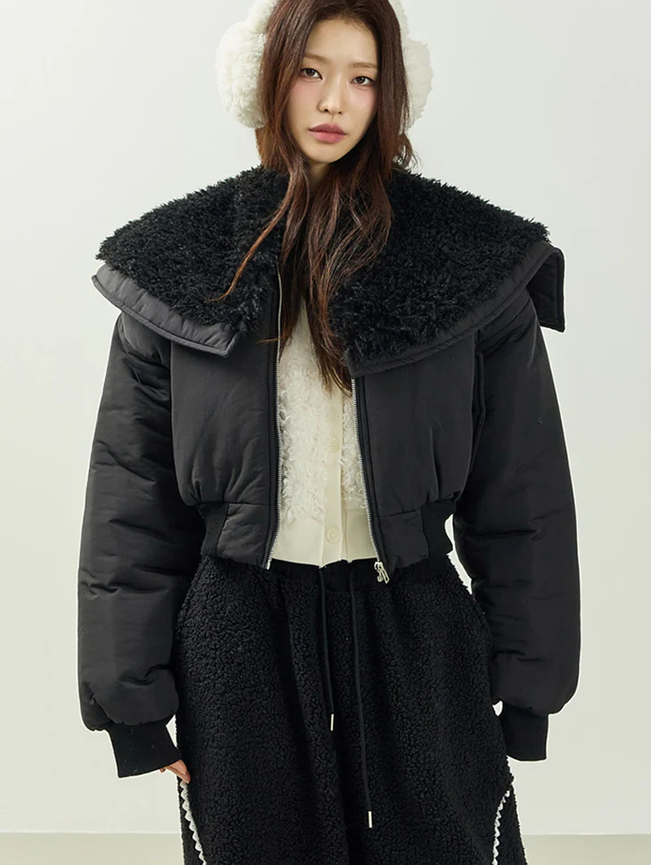 J3061 Wide Collar Jacket