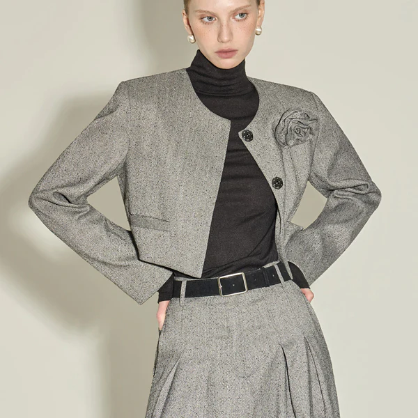 J3073 Jacket with Corsage - Image 2