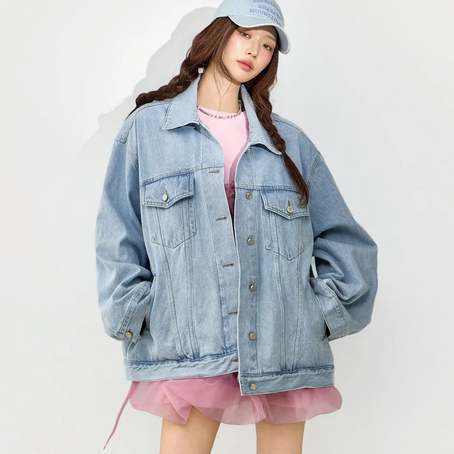 J3092 Light Denim Jacket - Image 2