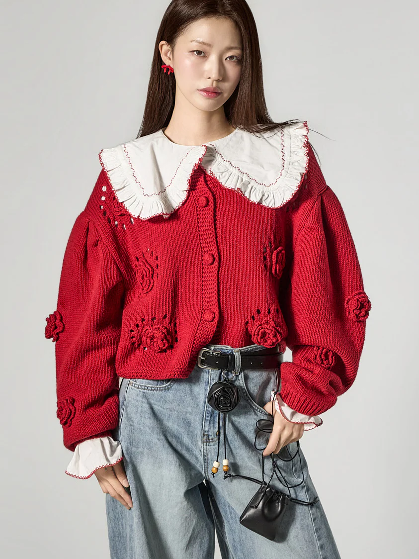 J3126 Crochet Handmade Cardigan