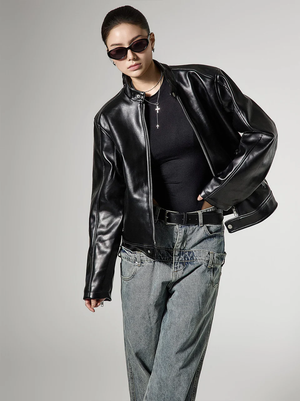 J3143 Rider Zip-Up Jacket