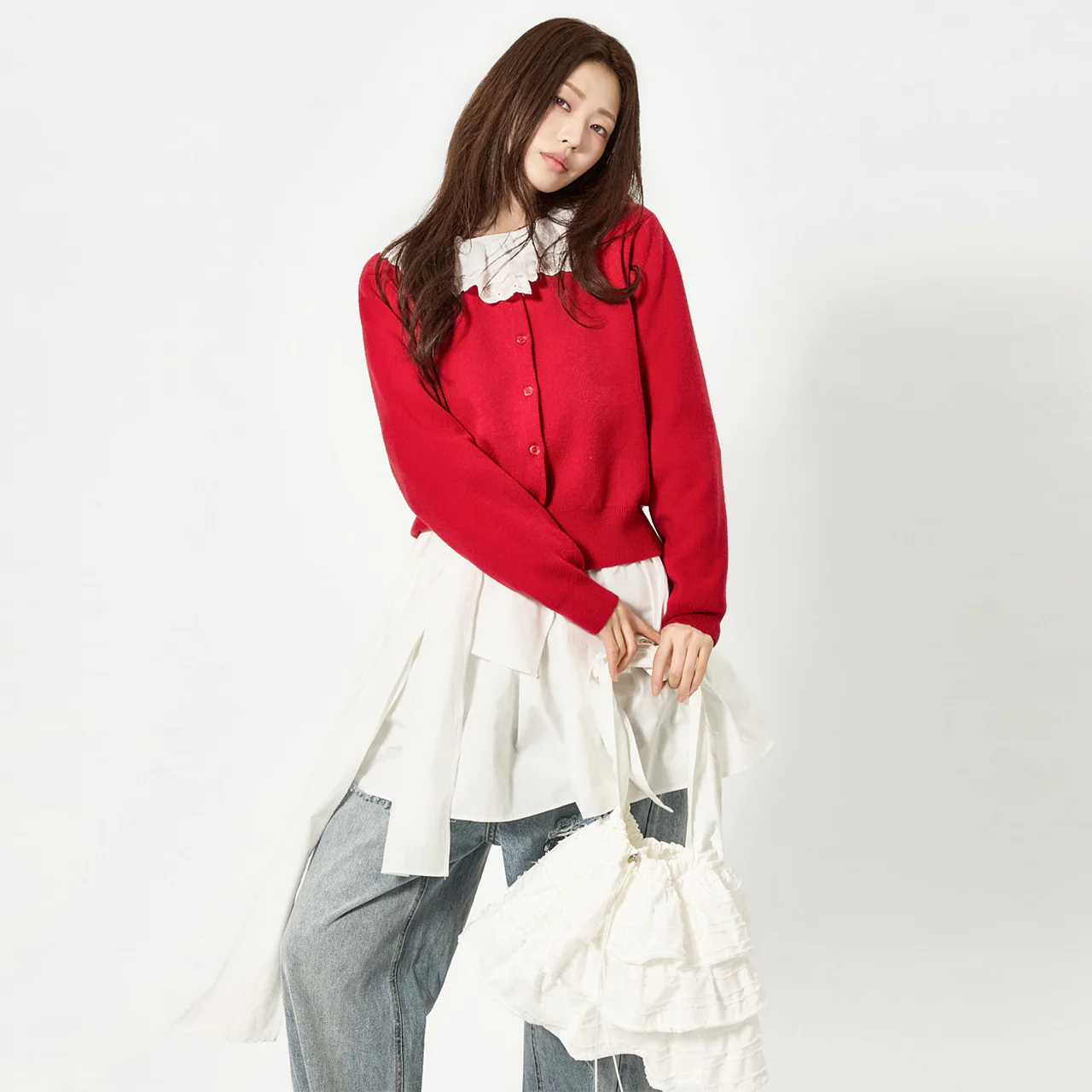 J3157 Frill Cardigan - Image 2