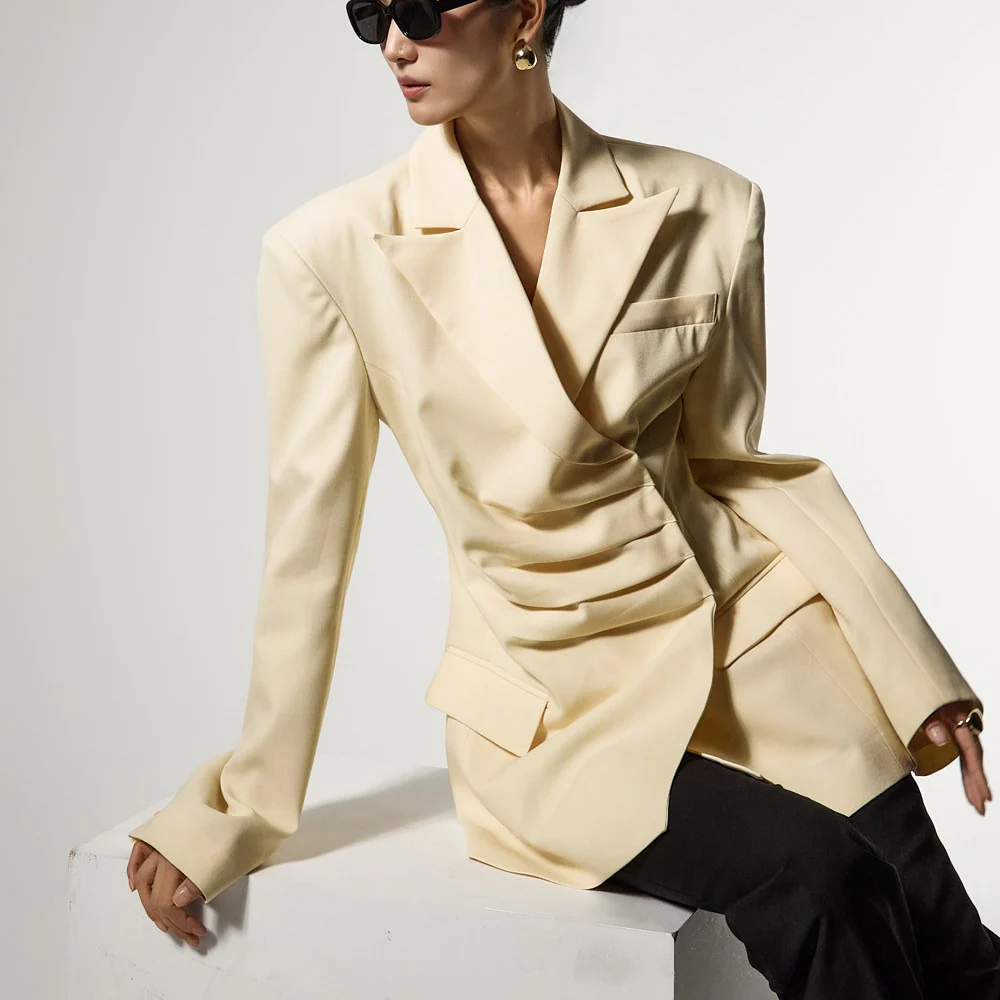 J3169 Drape Tailored Jacket - Image 2