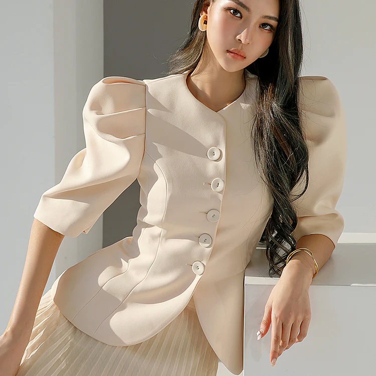 J9181 Pintuck Puff Single Jacket - Image 2
