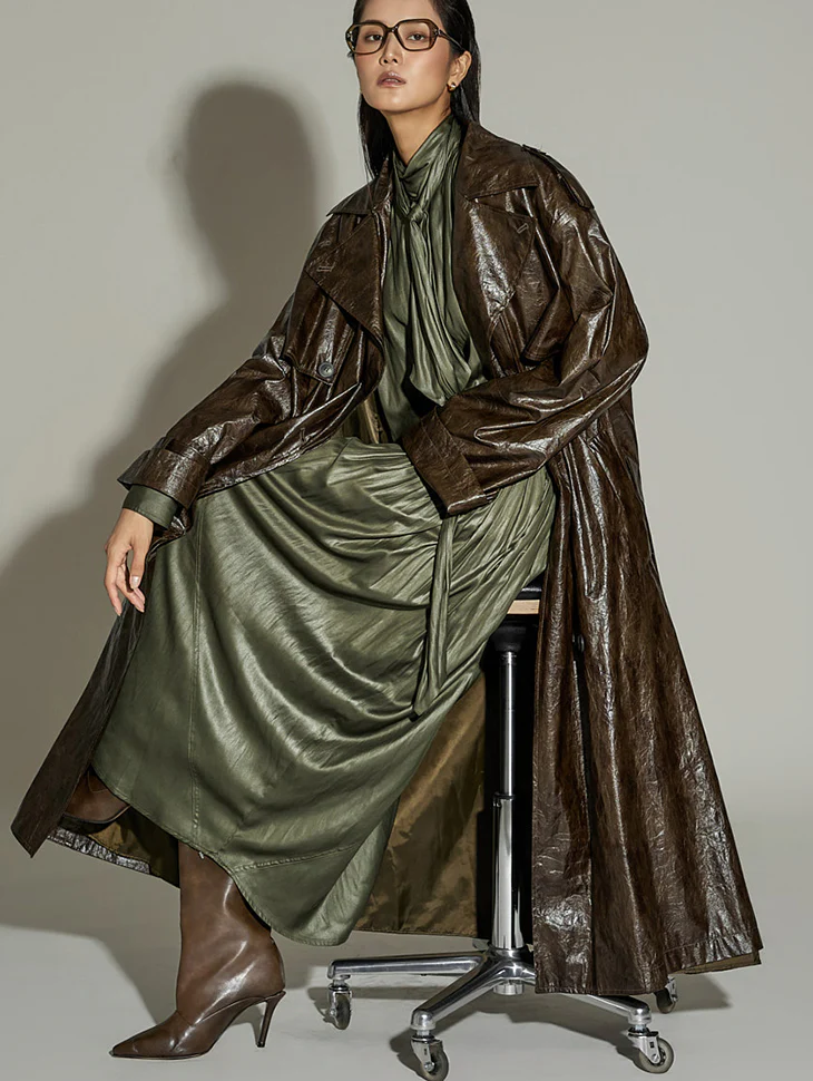 J9292 Belt Set Leather Trench