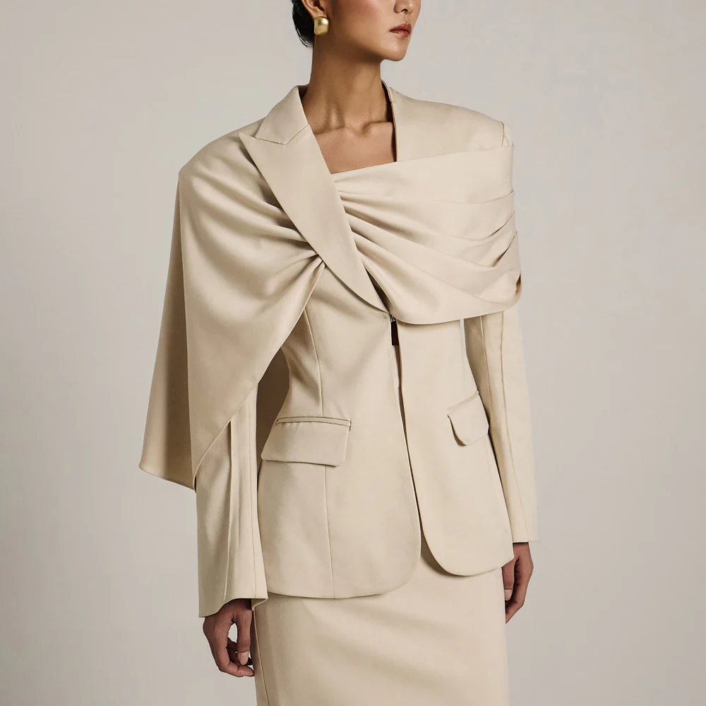 J9308 Shirring Muffler Jacket - Image 2