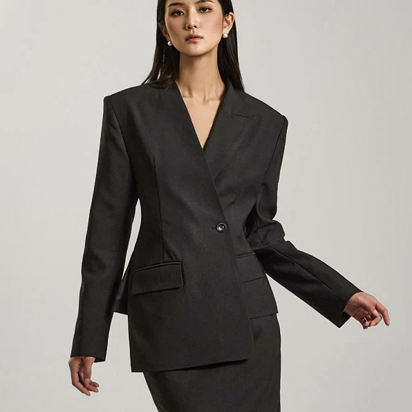 J9312 Asymmetric Jacket - Image 2