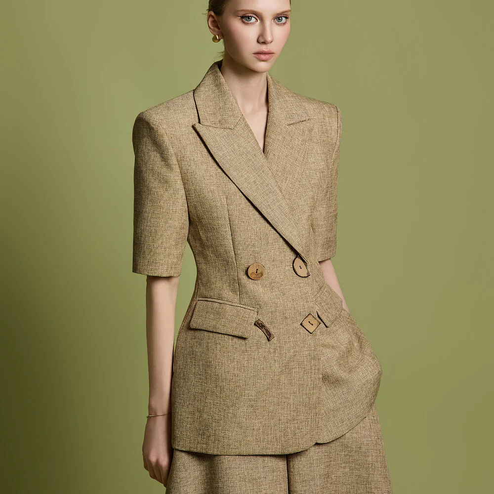 J9313 Double Button Jacket - Image 2