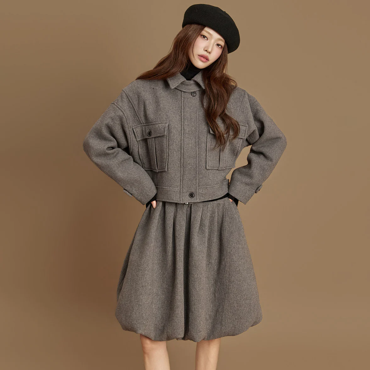 J9356  Wool Blouson Jacket - Image 2