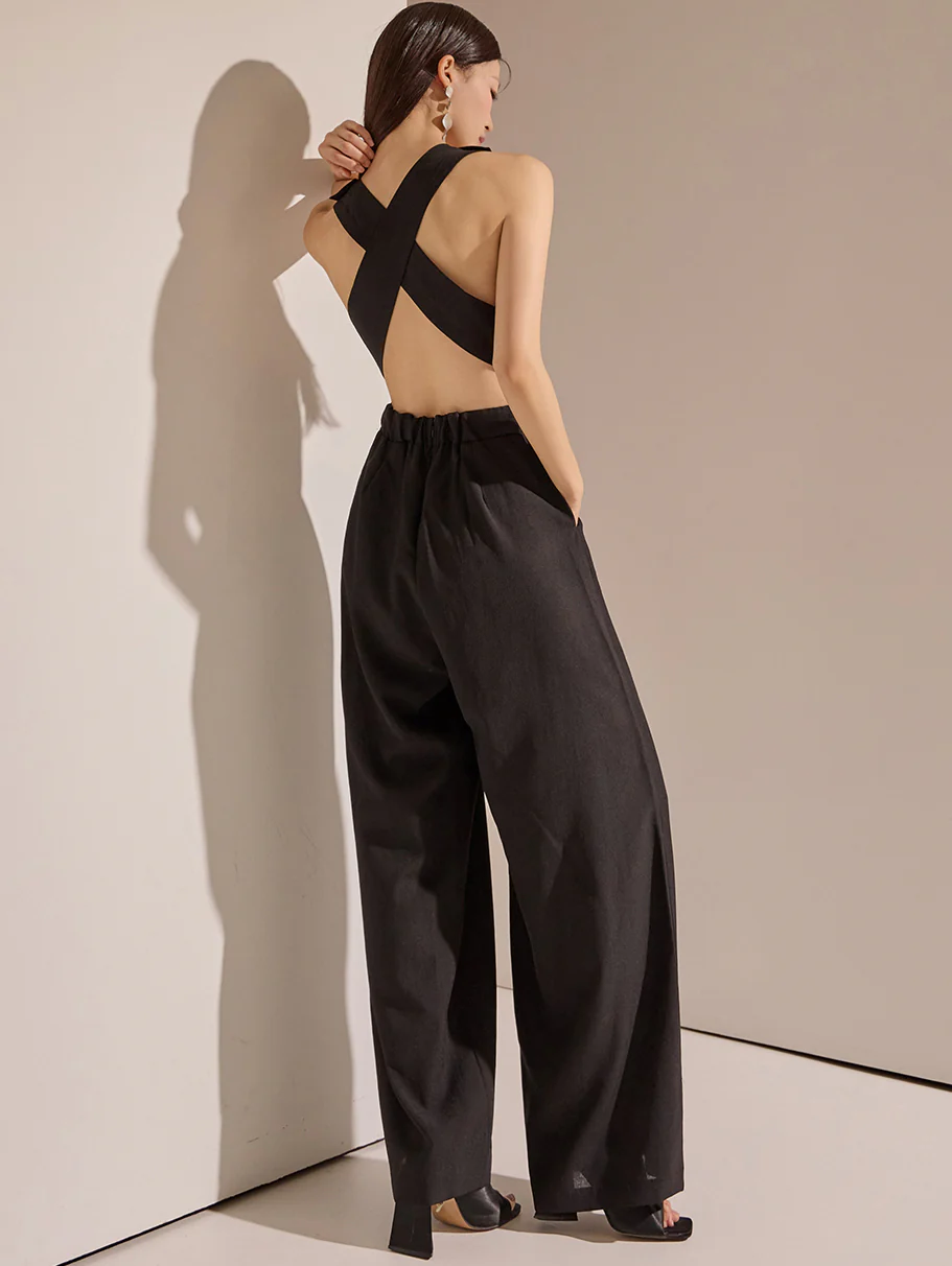 JS028 Strap Jumpsuit