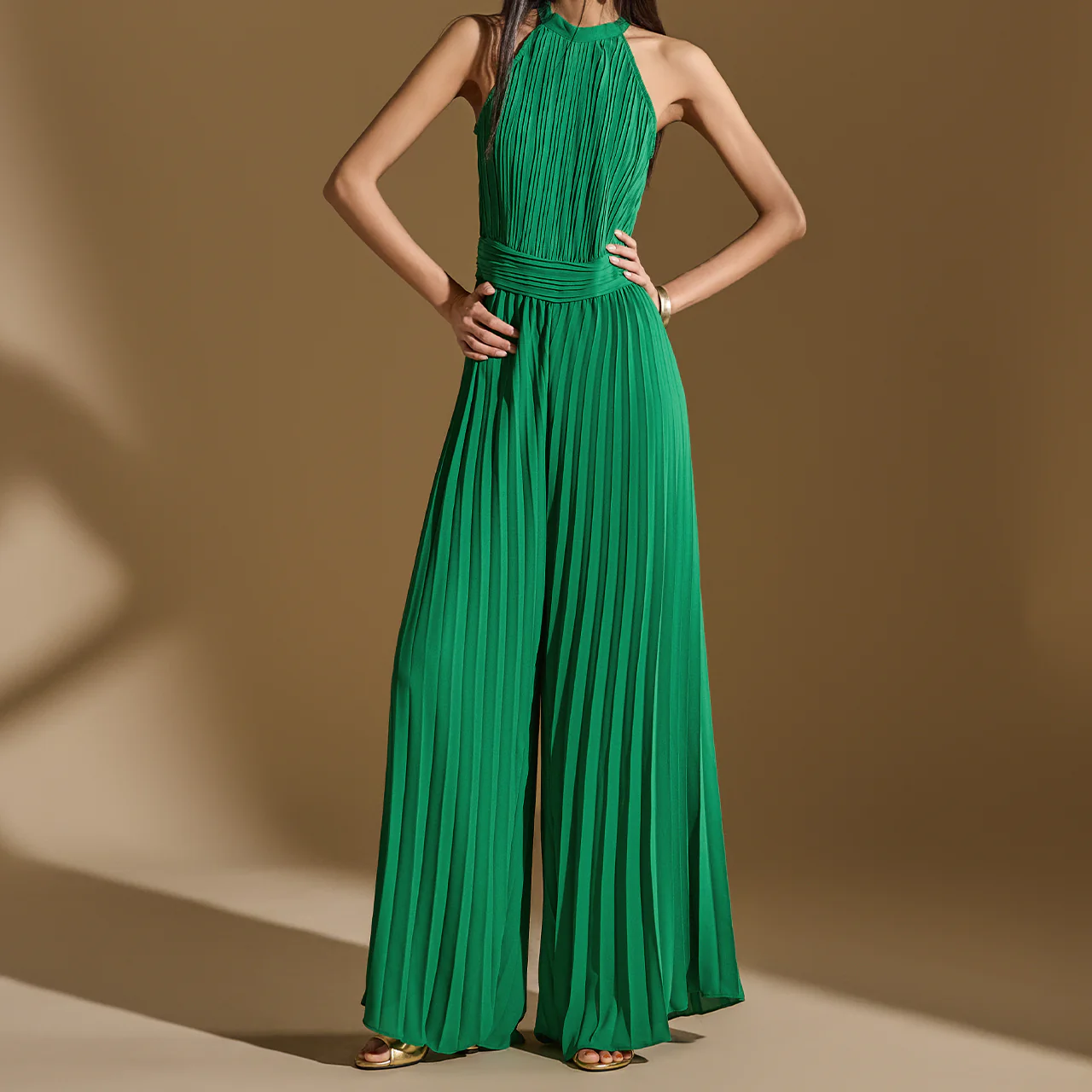 JS039 Pleated Jumpsuit - Image 2