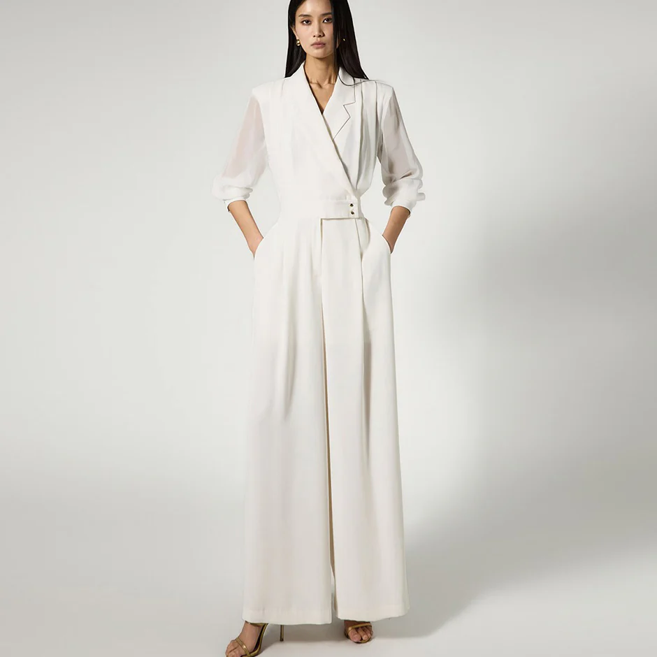 JS062 Tailored Wrap Jumpsuit - Image 2