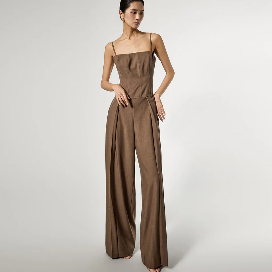 JS063 Corset Wide Jumpsuit - Image 2