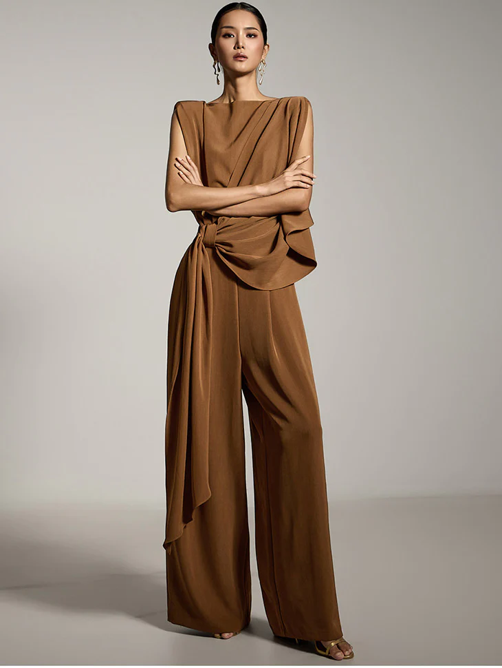 JS9022 Drape Jumpsuit
