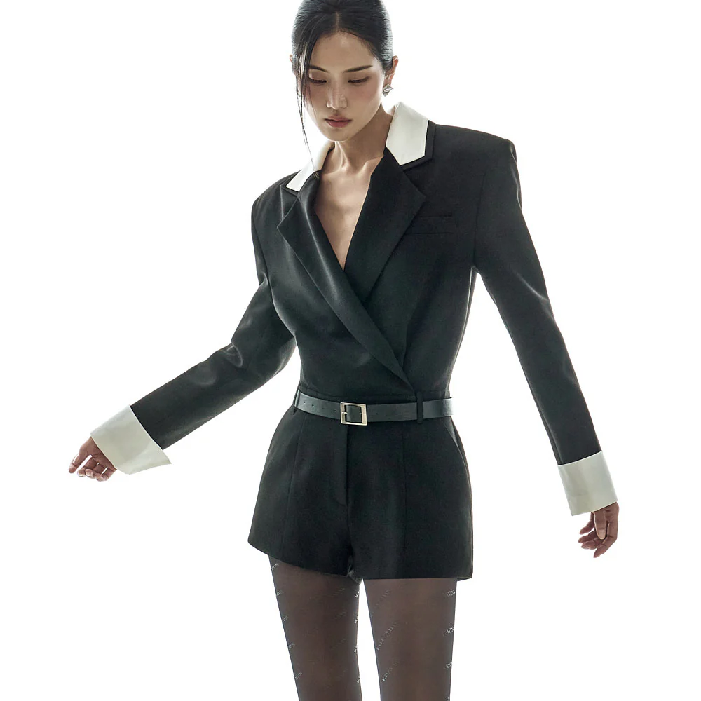 JS9026 Jumpsuit with Belt - Image 2