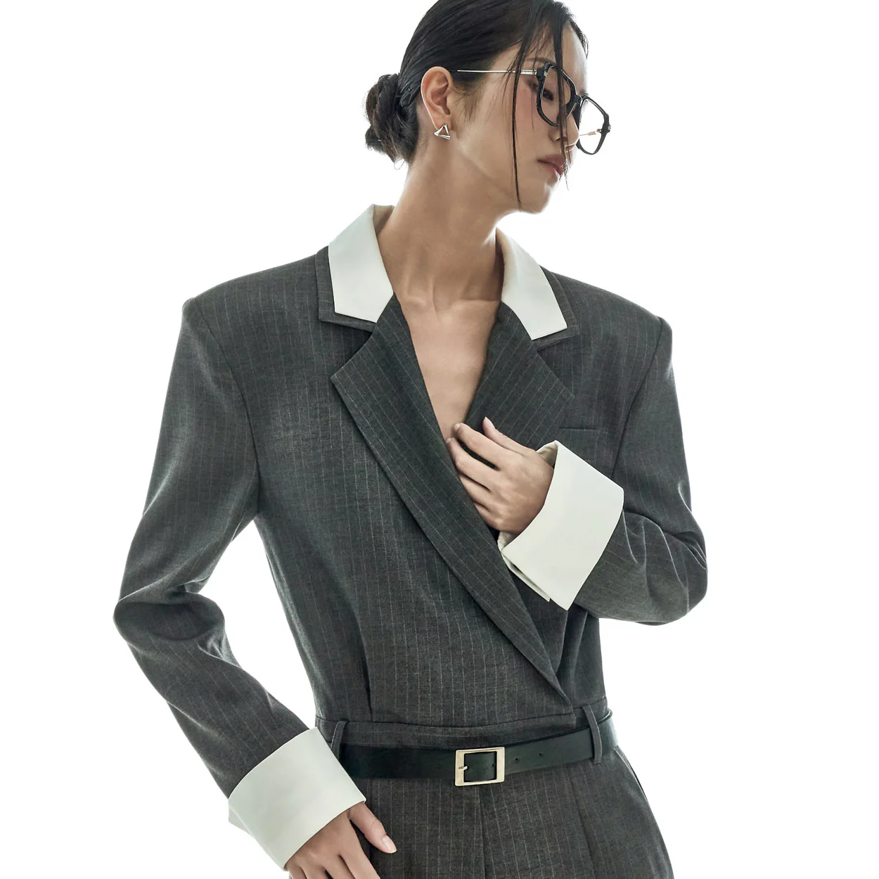 JS9026 Jumpsuit with Belt - Image 2