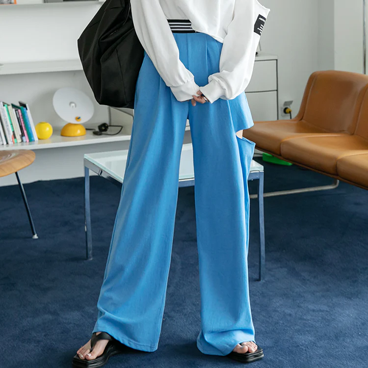 P2412 Elastic Waist Maxi Sweatpants - Image 2