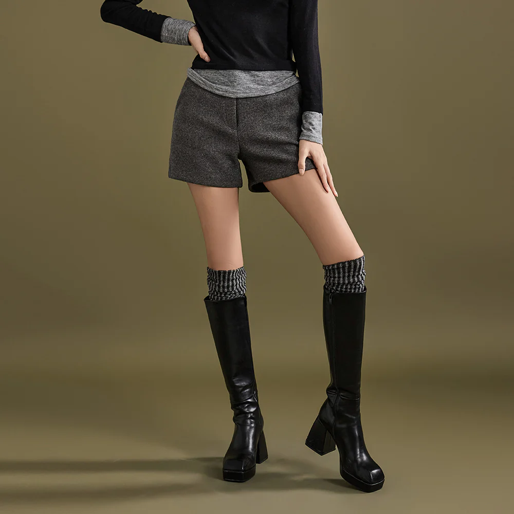 P3021 Woolen Short pants - Image 2