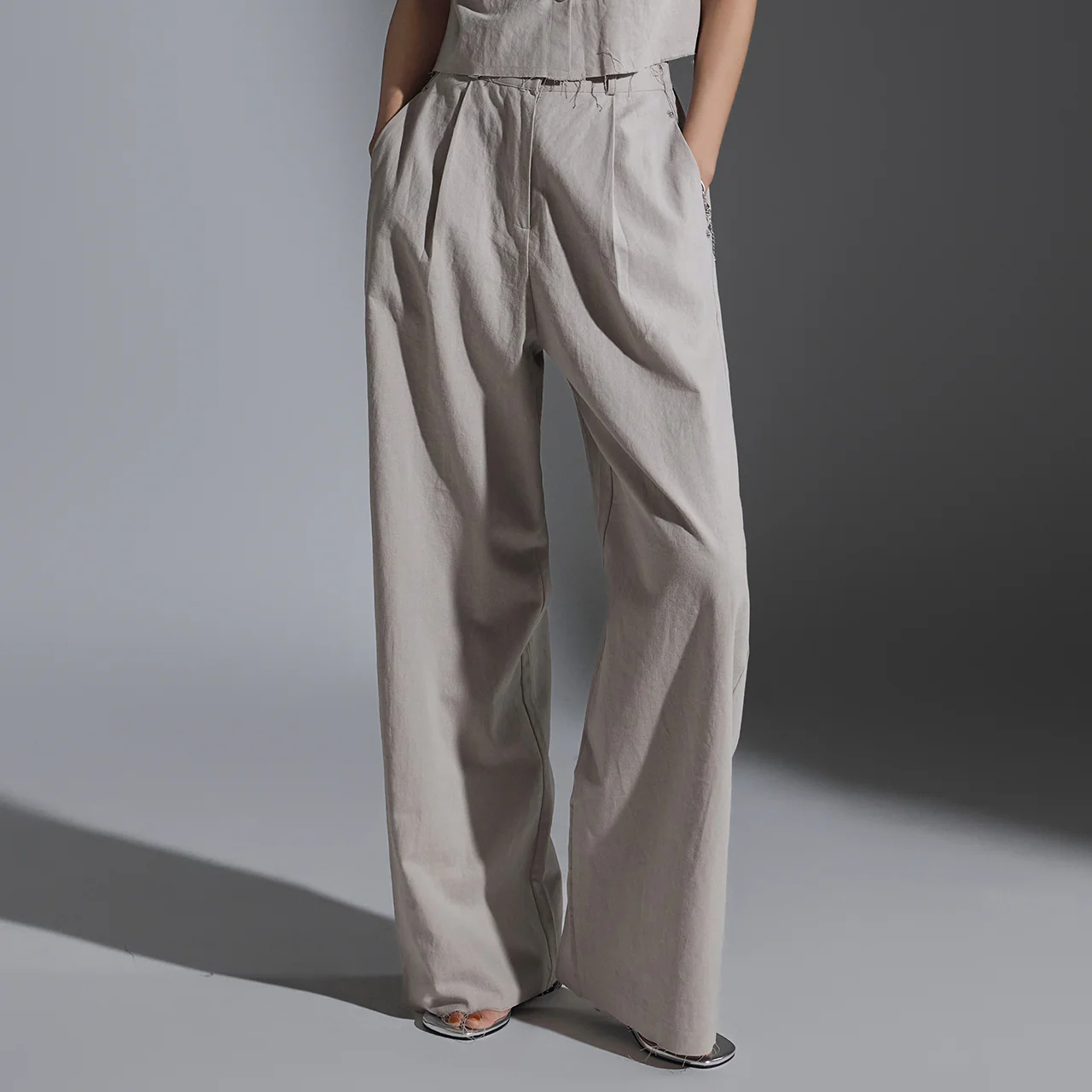 P3157 Pintuck Chino Pants - Image 2