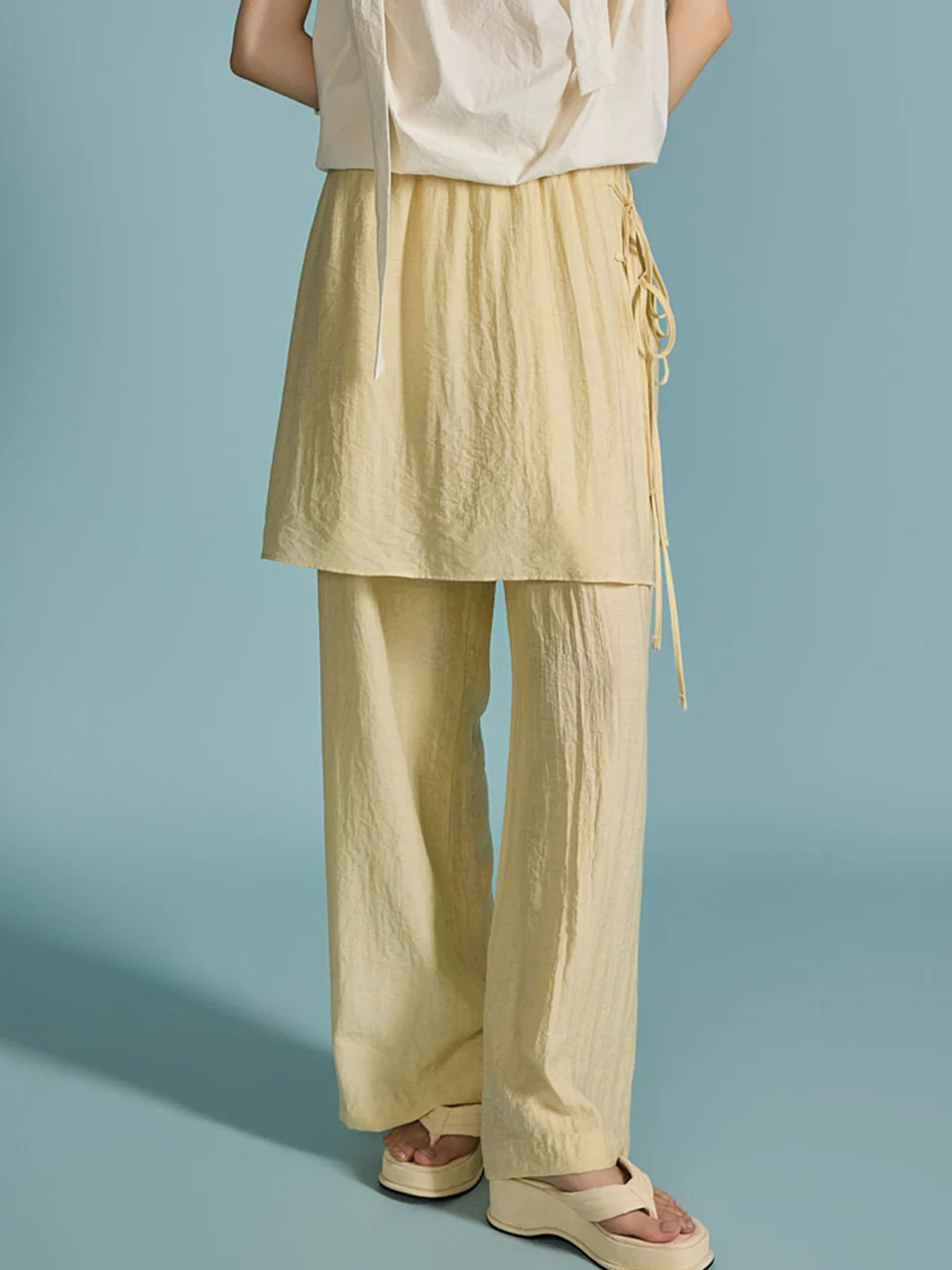 P3199 Linen Wrap Pants