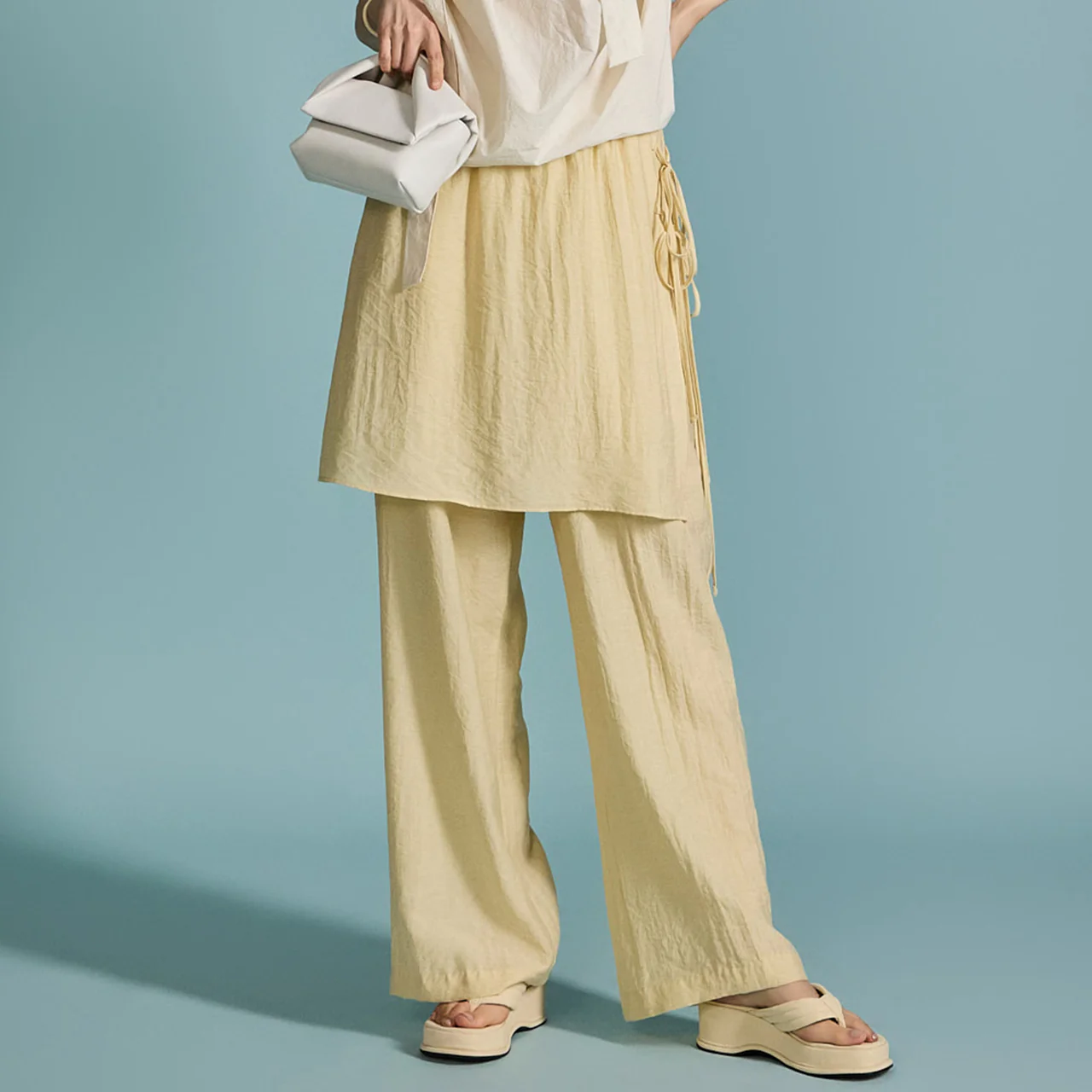 P3199 Linen Wrap Pants - Image 2