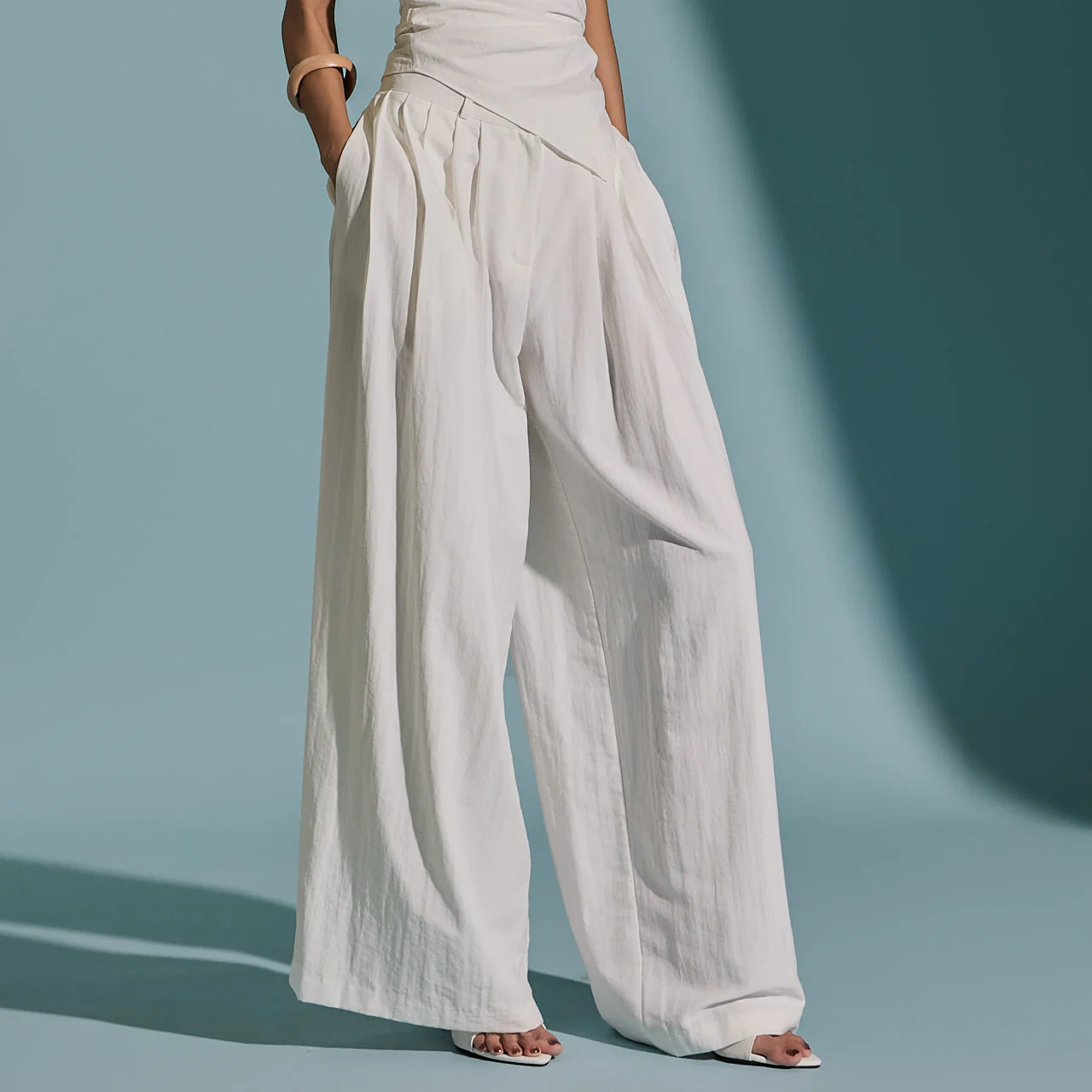 P3212 Pintuck Wide Slacks - Image 2