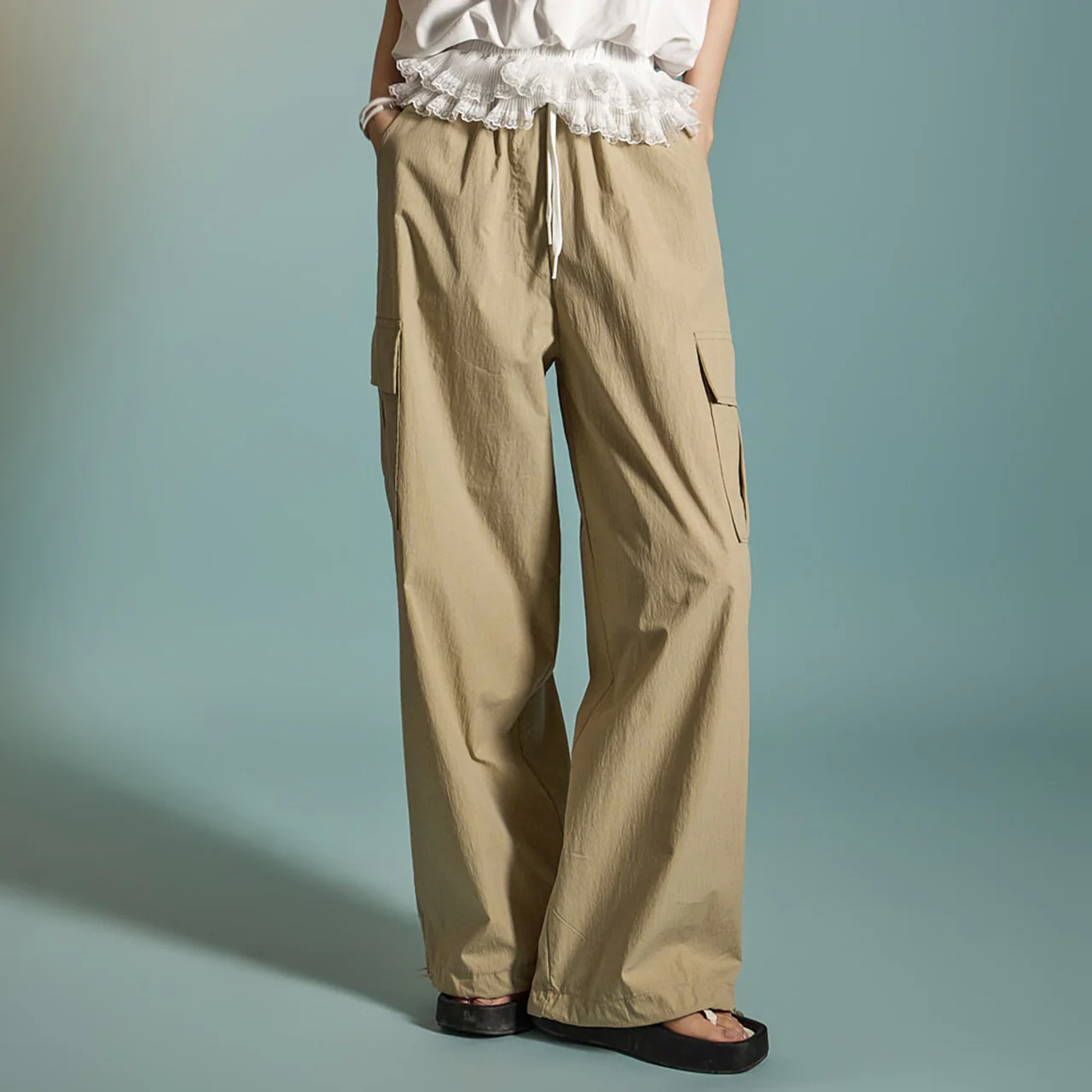 P3226 Pants with Lace - Image 2