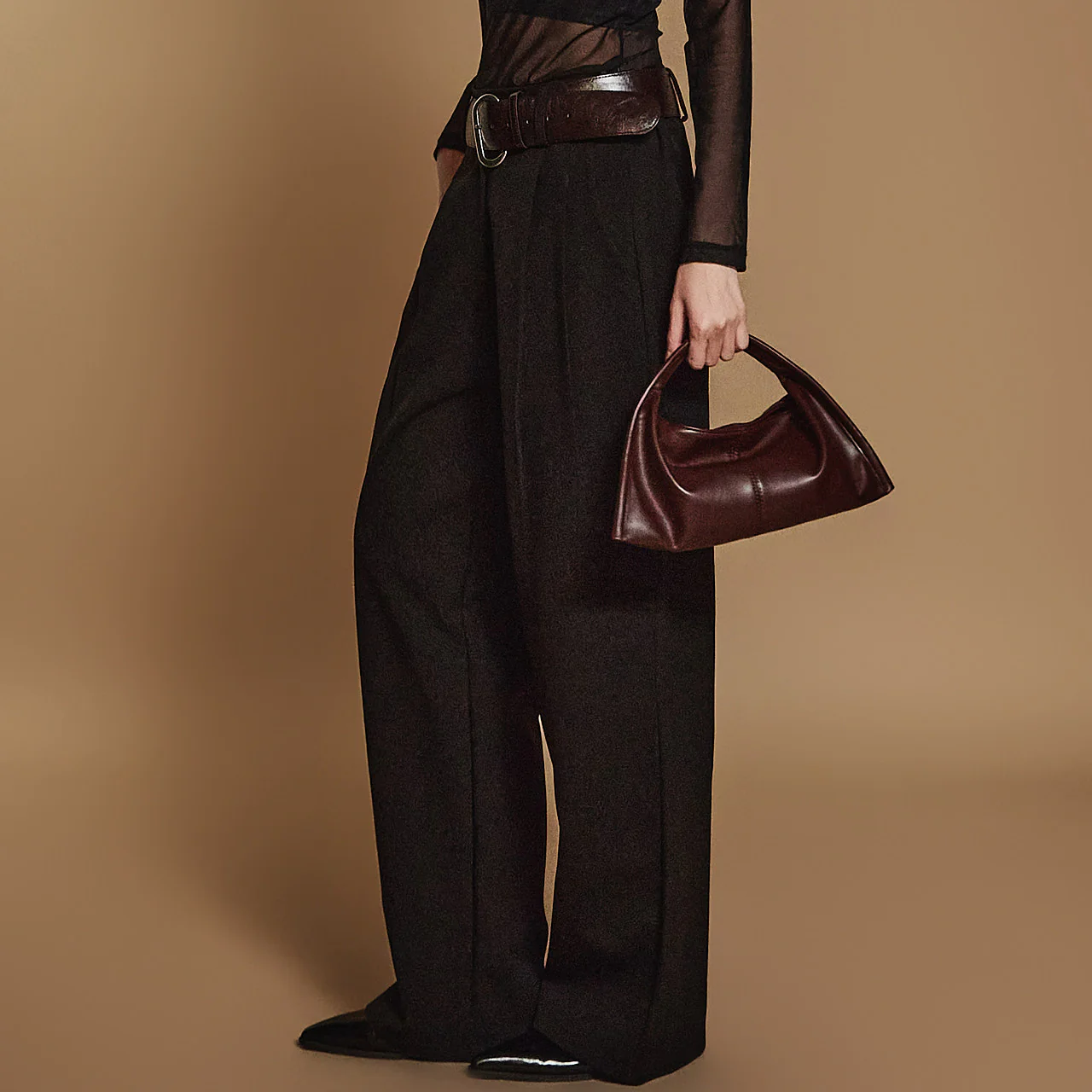 P3274 Pintuck Waistbanding Slacks - Image 2