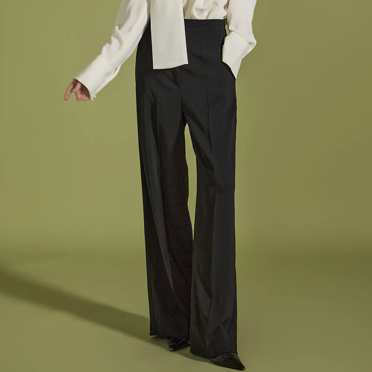 P3311 Pintuck Wide Slacks - Image 2