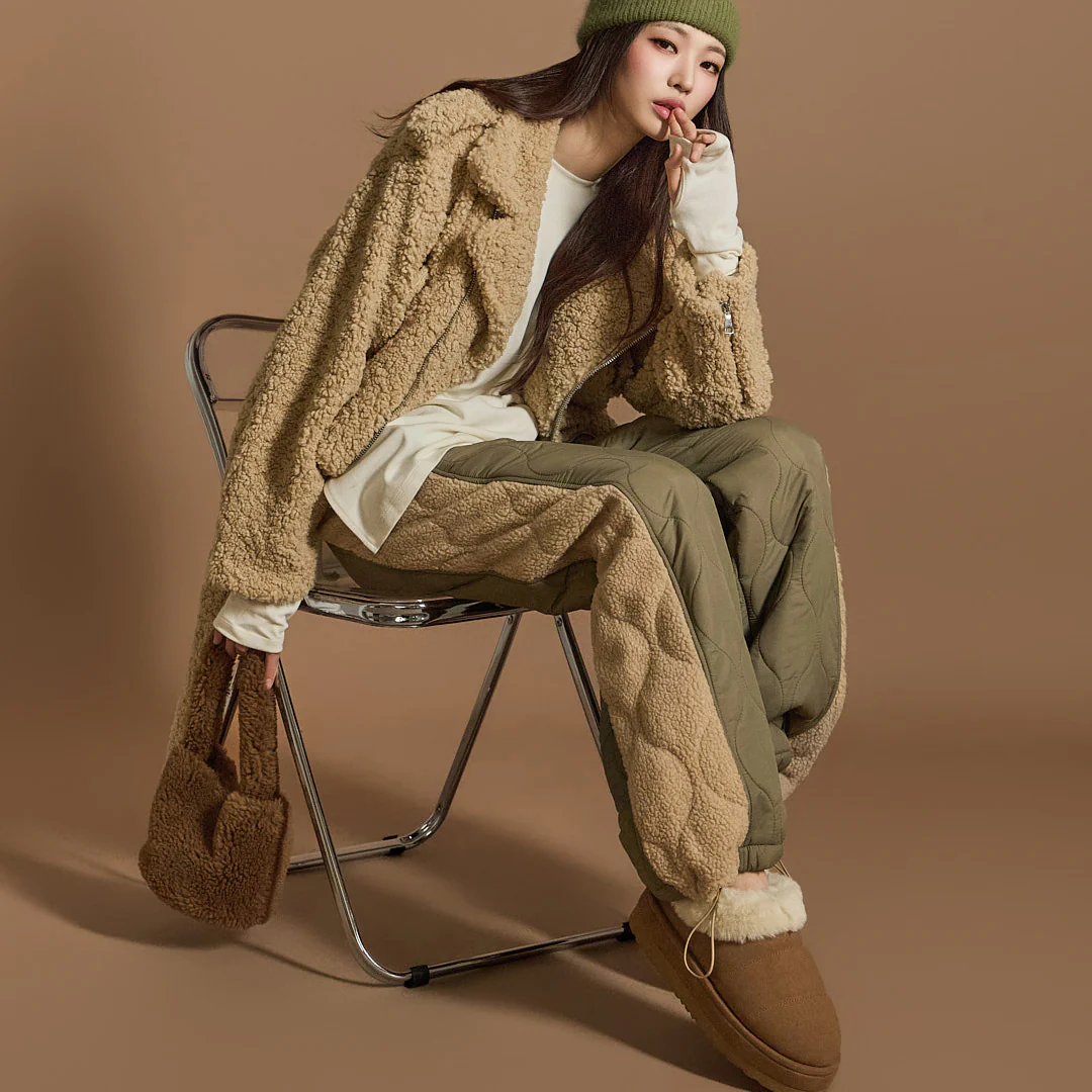 P3344 Bouclé Quilted pants - Image 2