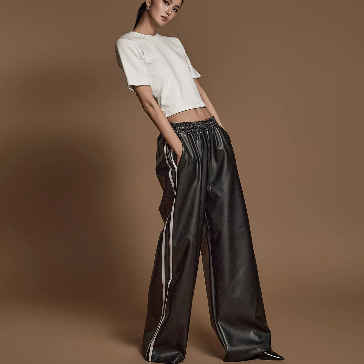 P3354 Leather Pants - Image 2