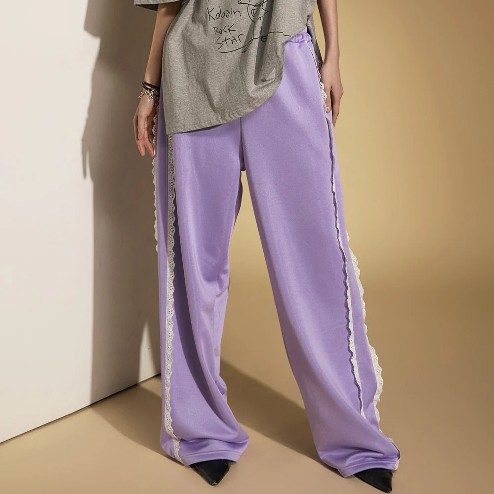 P3379 Lace Sweat Pants - Image 2