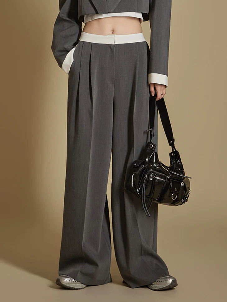 P3383 Contrasting Color Slacks