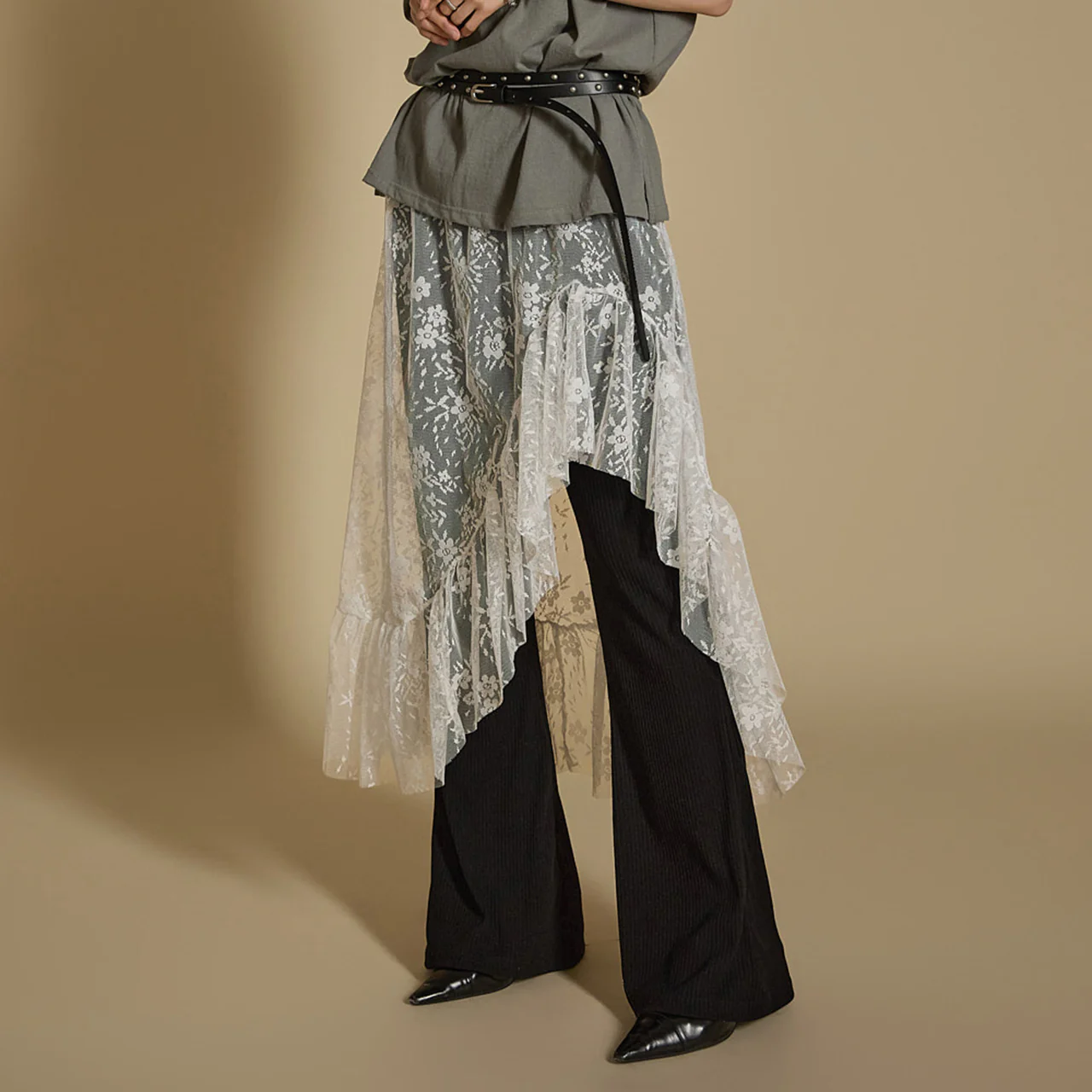 P3384 Lace Layered Pants - Image 2