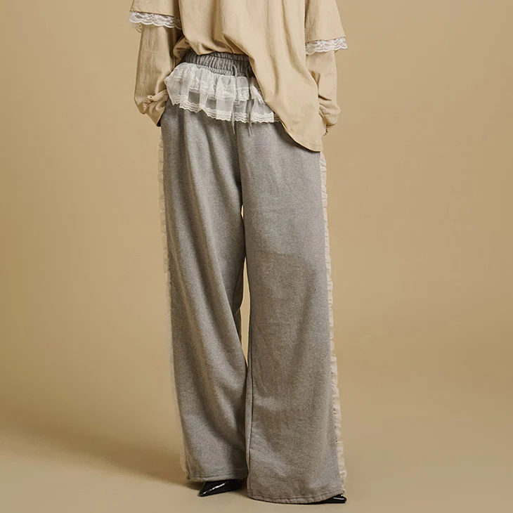 P3402 Lace Sweat Pants - Image 2