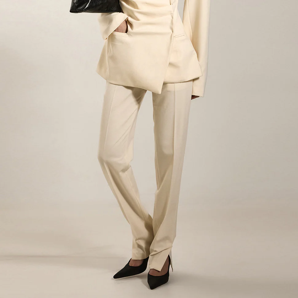 P3418 Slit Detail Slacks - Image 2