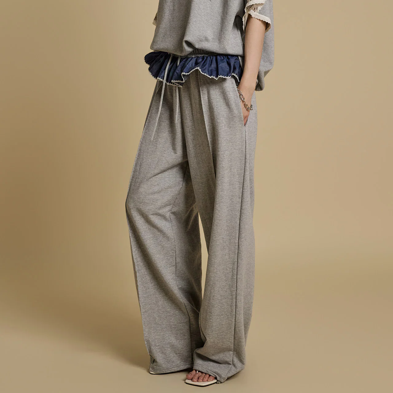 P3466 Frill Sweat Pants - Image 2