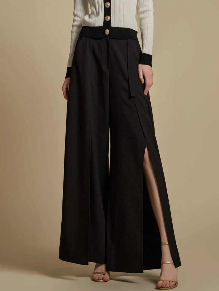 P3480 Cut-Out Slacks with Belt
