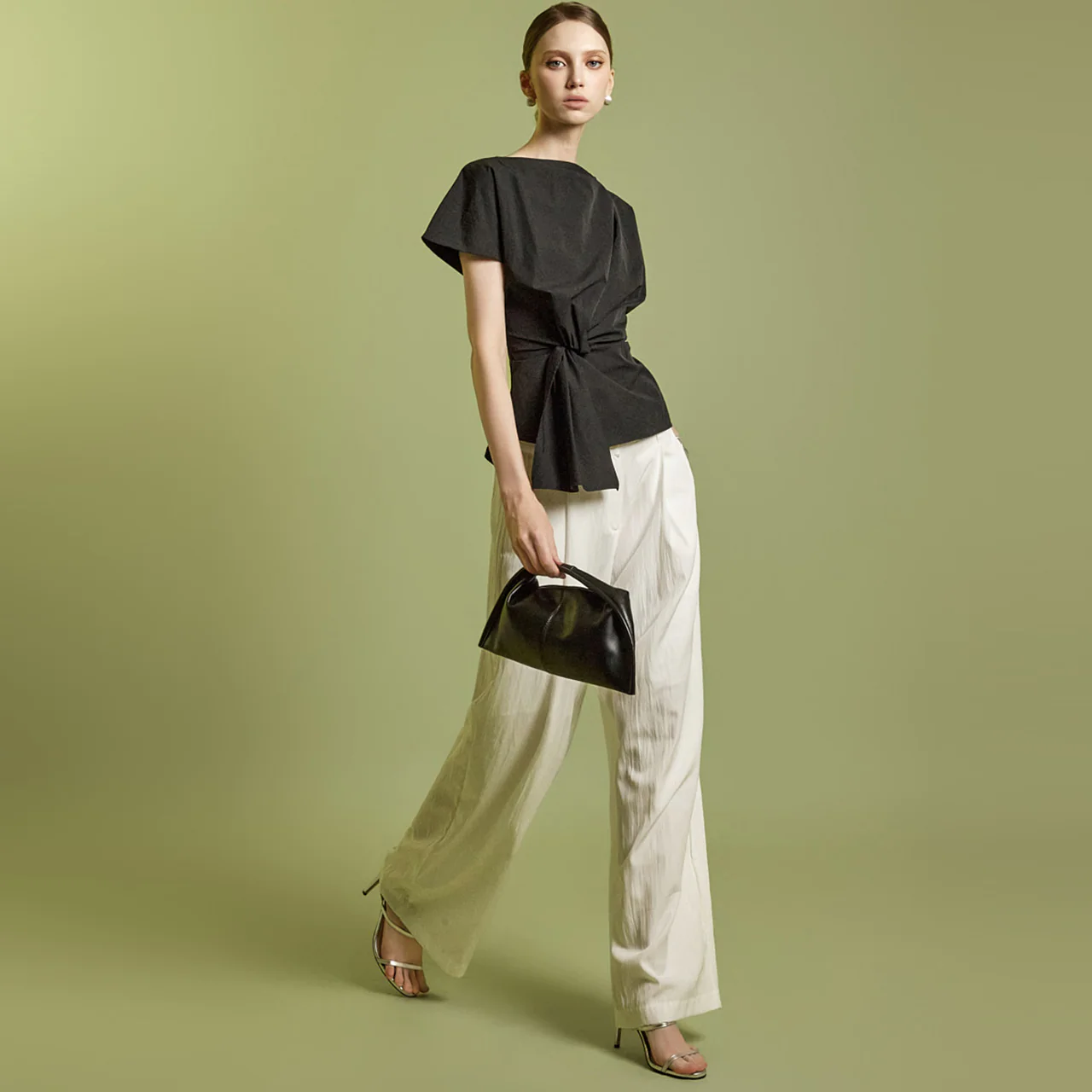 P3507 Low Pintuck Pants - Image 2