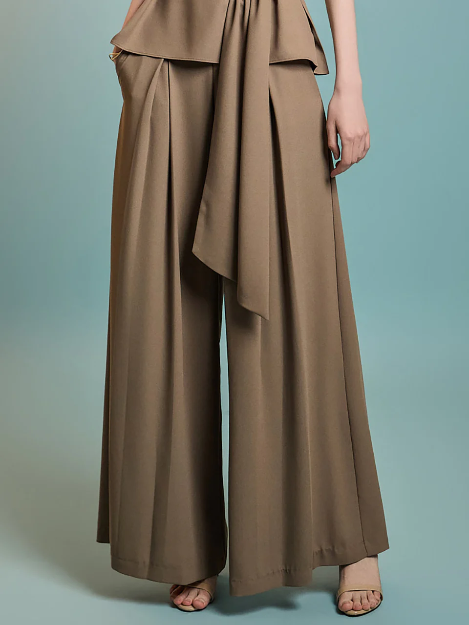 P3510 Pintuck Wide Slacks