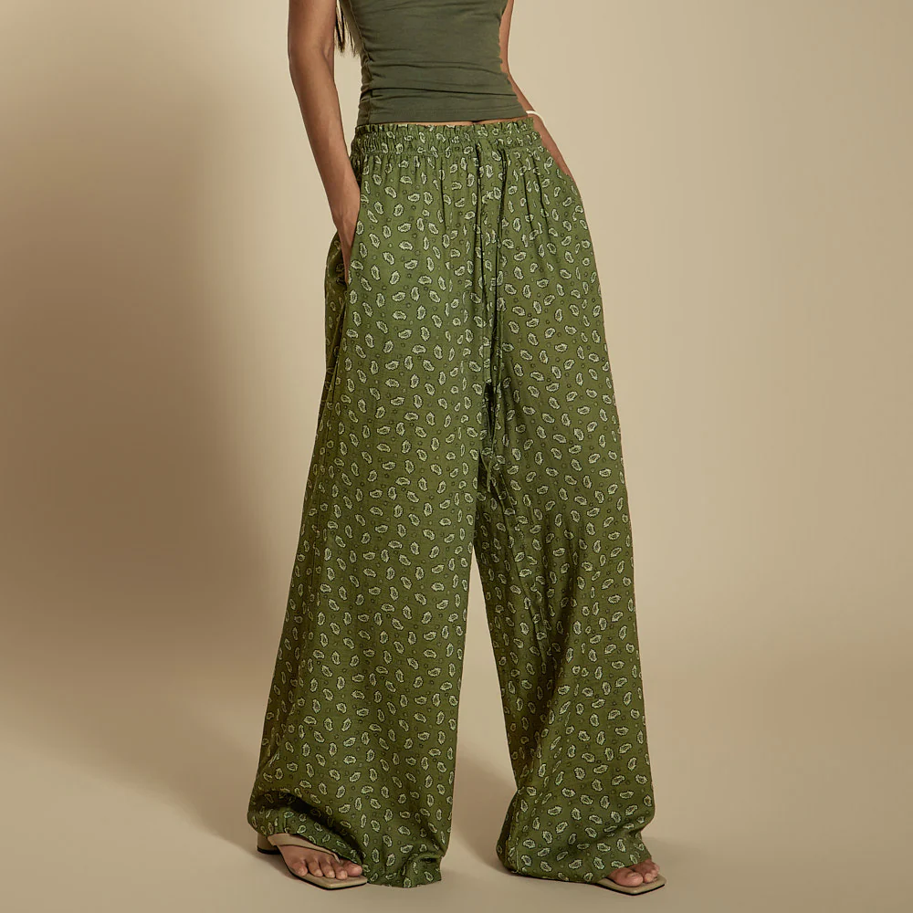 P3603 Paisley Designed Pants - Image 2