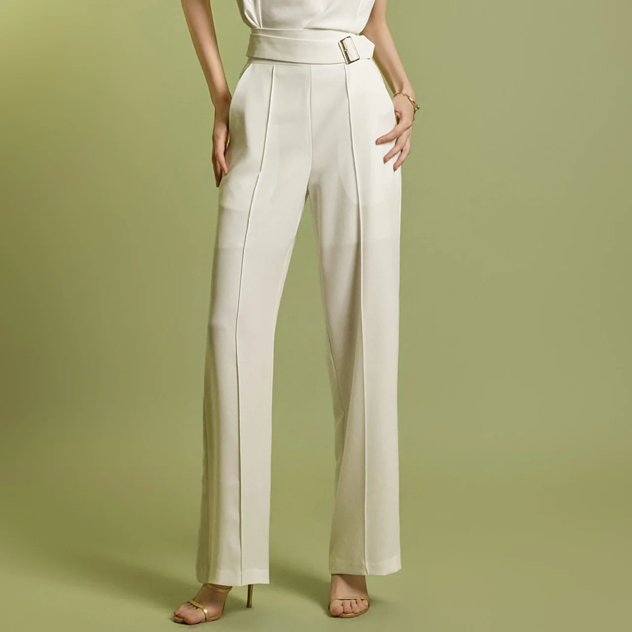 P3615 Gold Buckle Slacks - Image 2