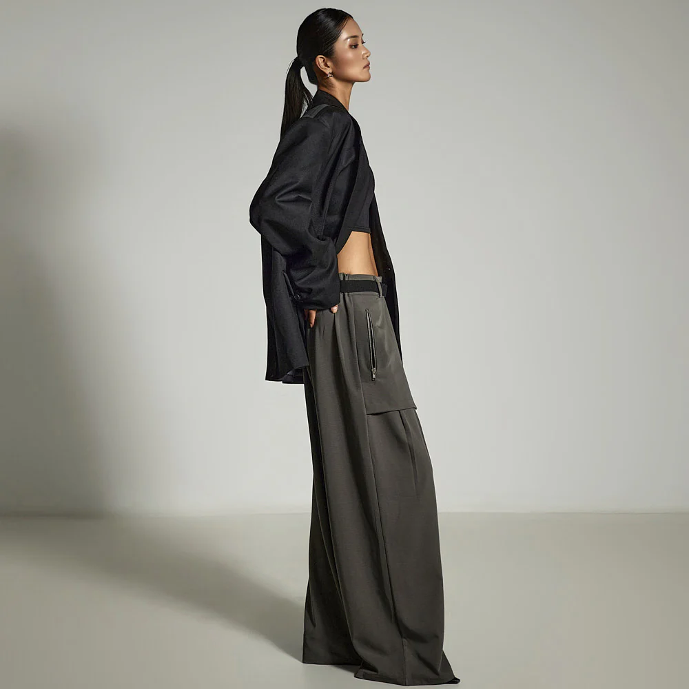 P3636 Wide Pants with Belt - Image 2