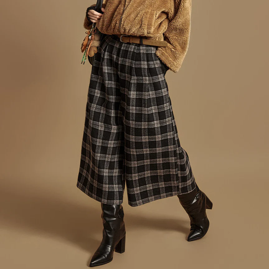 P3678 Wool Pants with Belt - Image 2