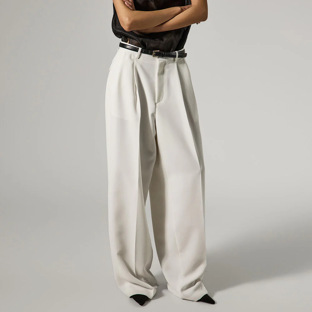 P3743 Two-Tuck Wide Slacks - Image 2