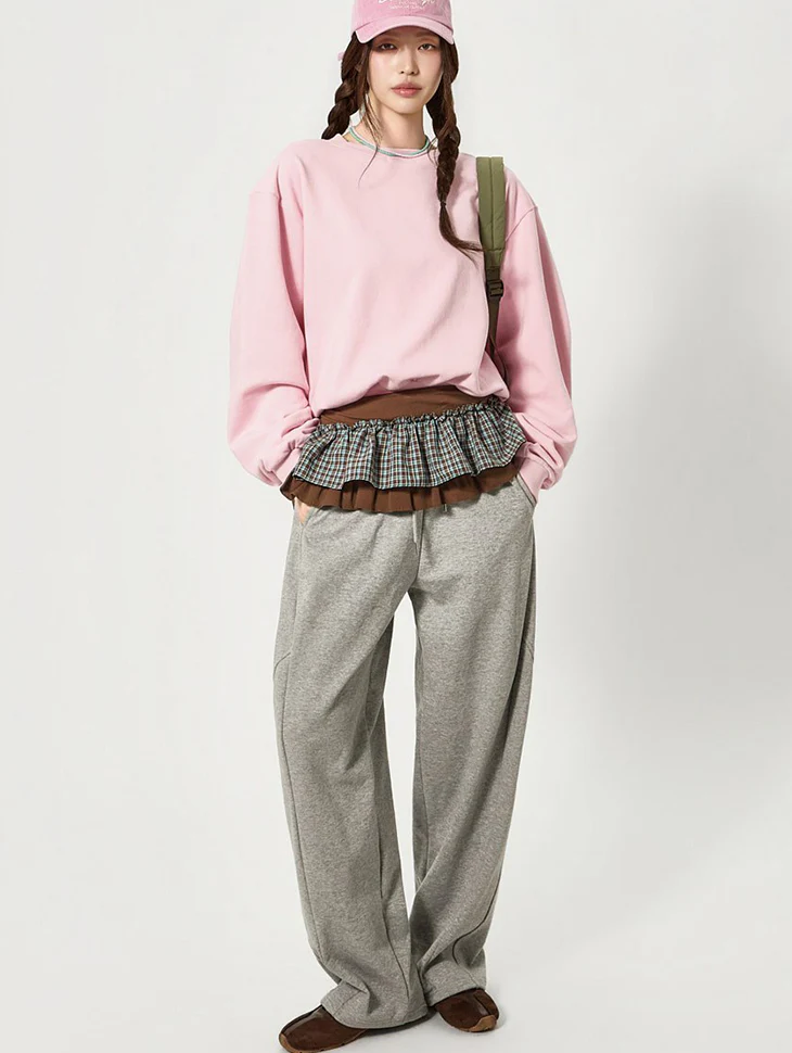 P3763 Pintuck Sweat Pants